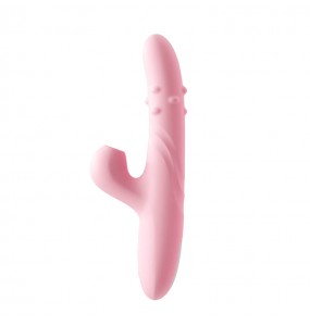 Ankni - Rotating Thrust Suction Vibrator Wand (Chargeable - Pink)